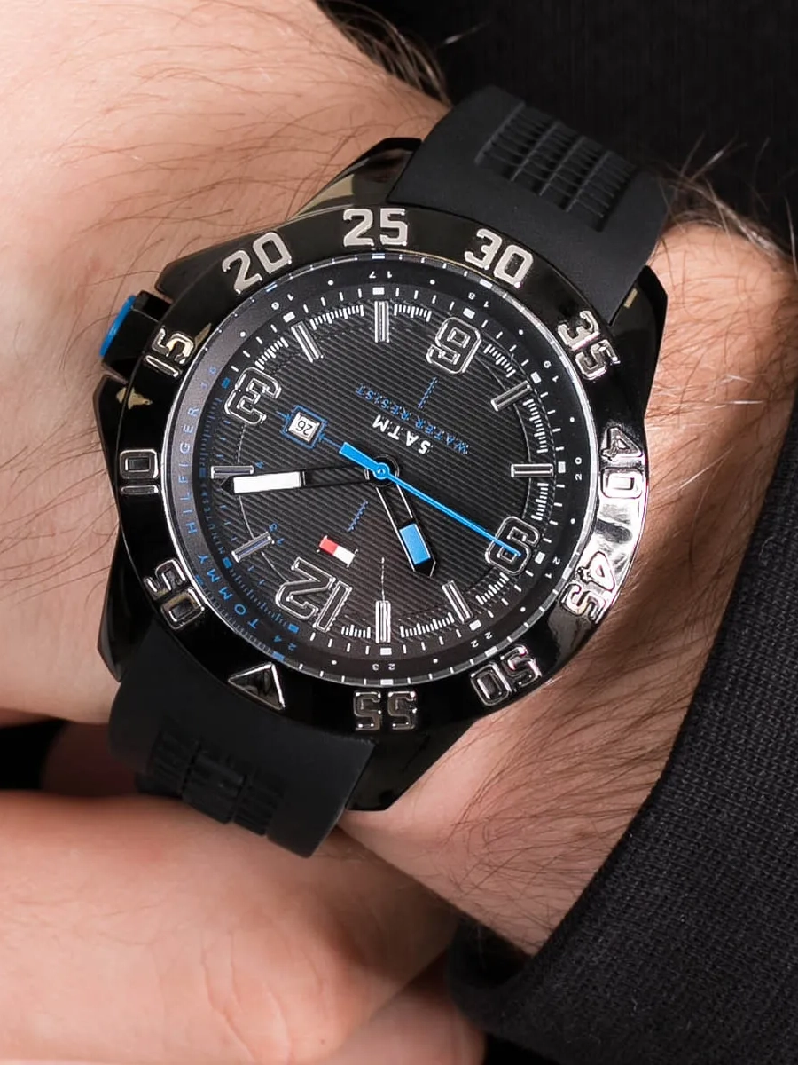 Montre Homme TOMMY HILFIGER – effet cristal – Originale Idée Cadeau pour toutes les occasions à Casablanca, Rabat et partout au Maroc – Montre Suisse Montre Homme TOMMY HILFIGER – effet cristal – Image 7